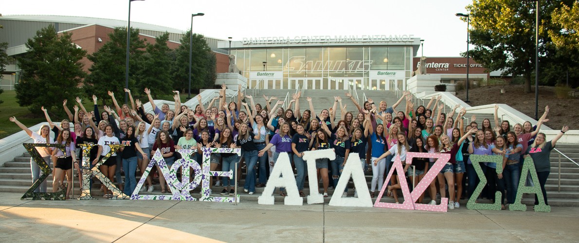 College Panhellenic Group Photo