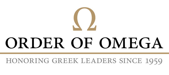 Order of Omega logo Honoring Greek Leaders Since 1959